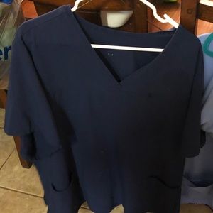 Navy Blue Jockey scrub set
